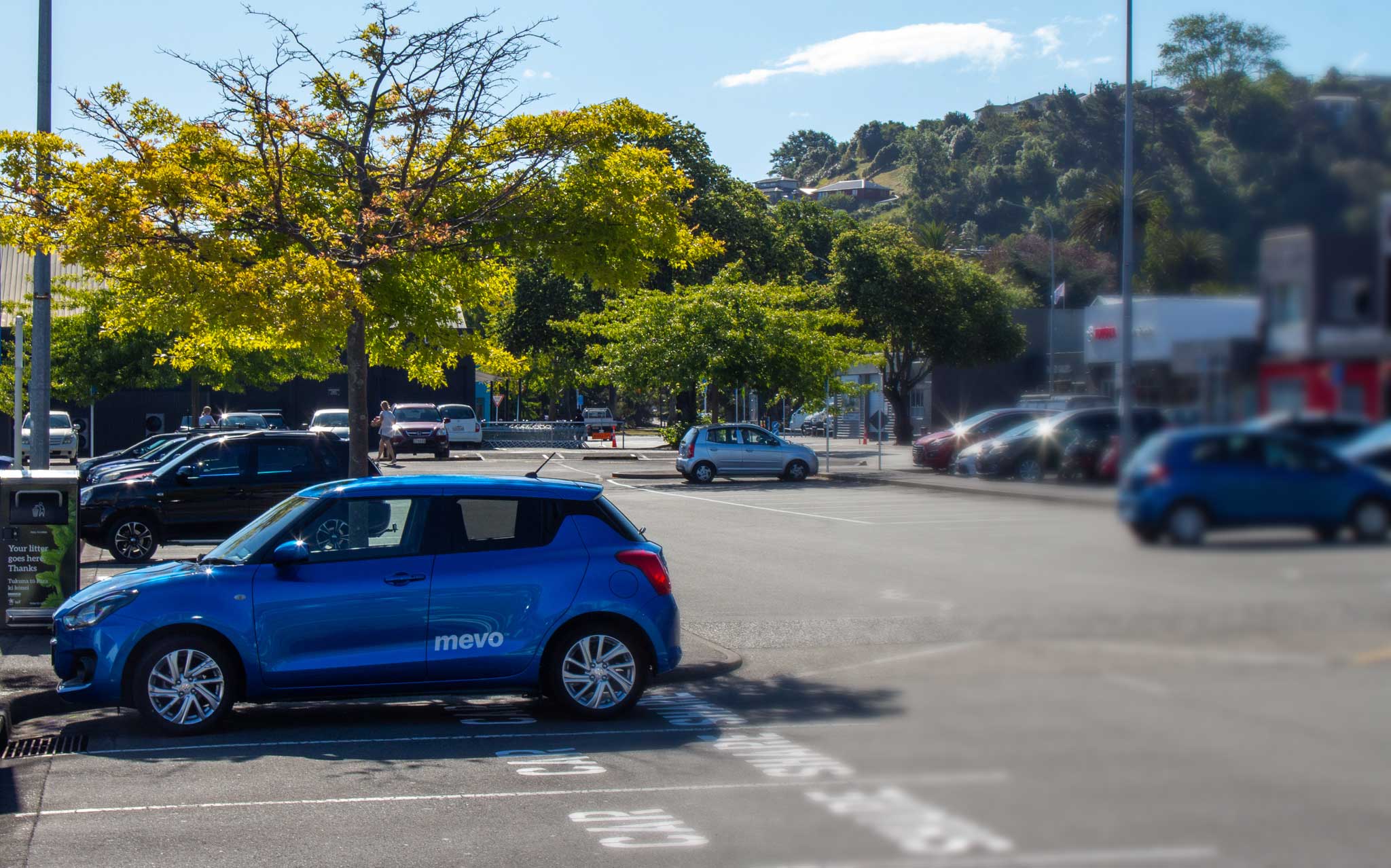 Suzuki Swift parked in Wakatu Square in central Nelson