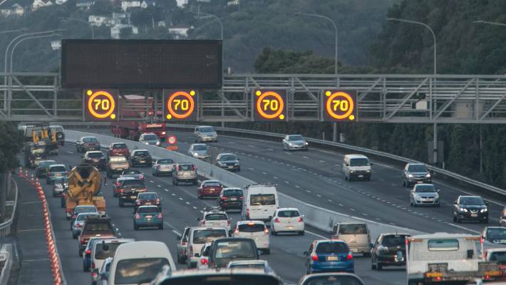 Photo of the Wellington motorway.